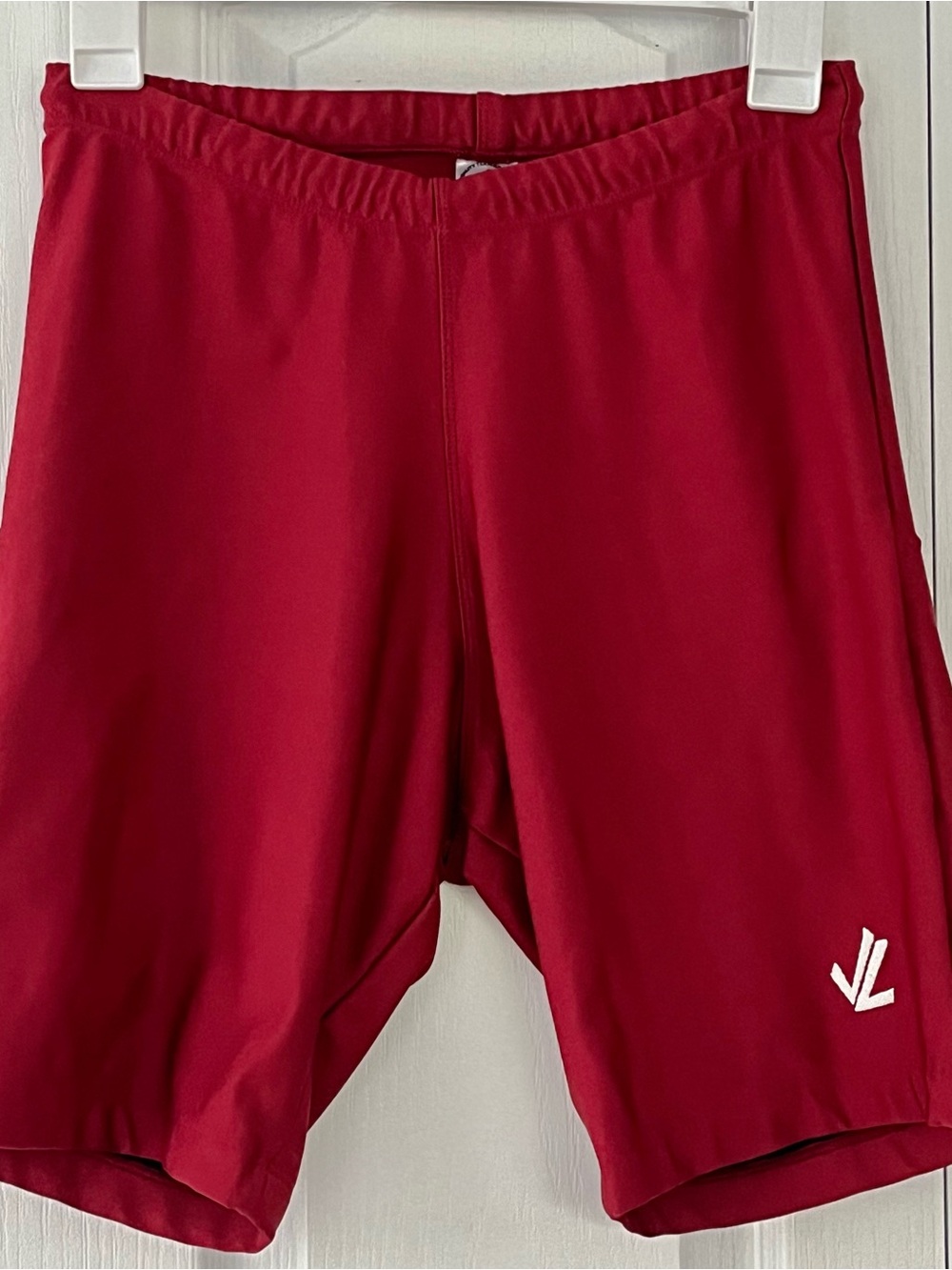Men’s JL Racing Rowing Compression Shorts Red Size Large